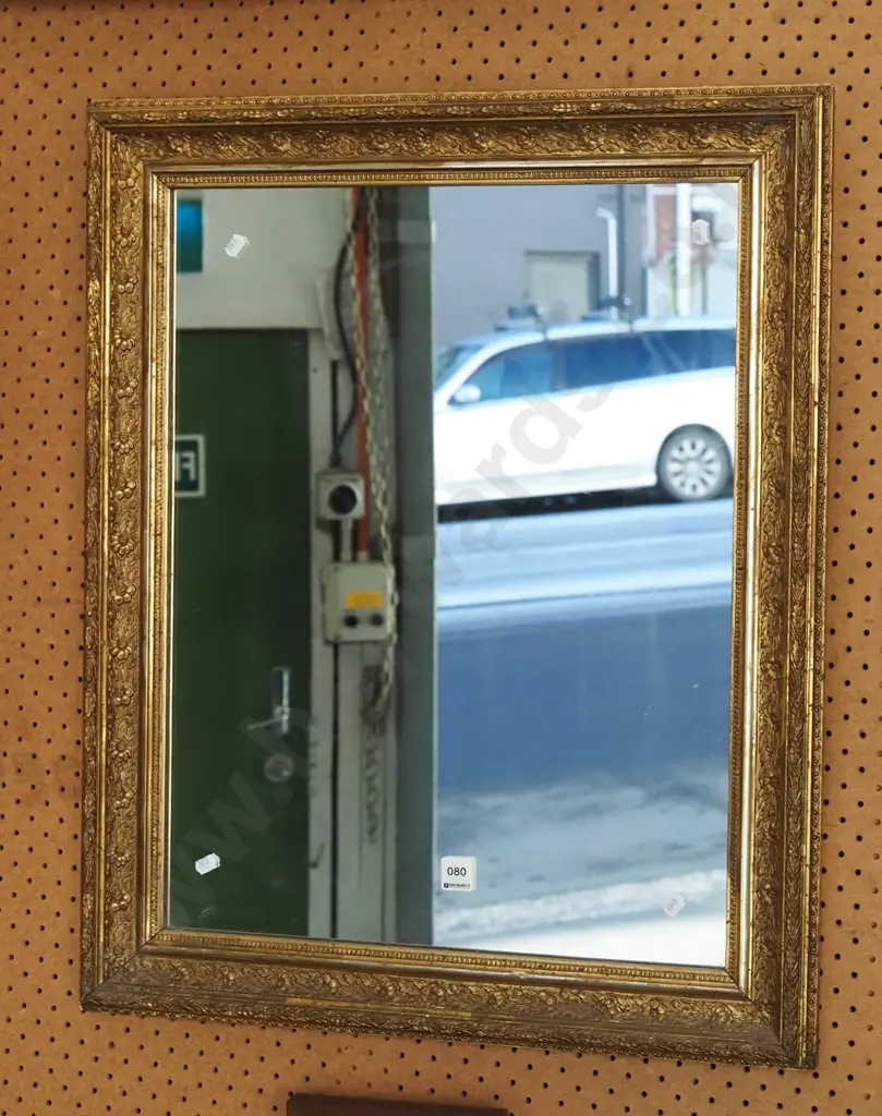 ornate gilt framed wall mirror H-710 Image 1++