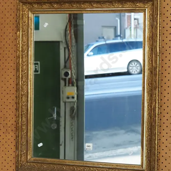 ornate gilt framed wall mirror H-710