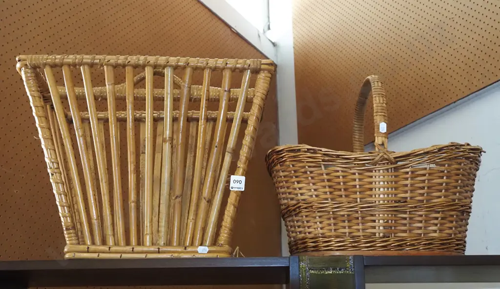  cane basket, cane magazine racks Image 1++