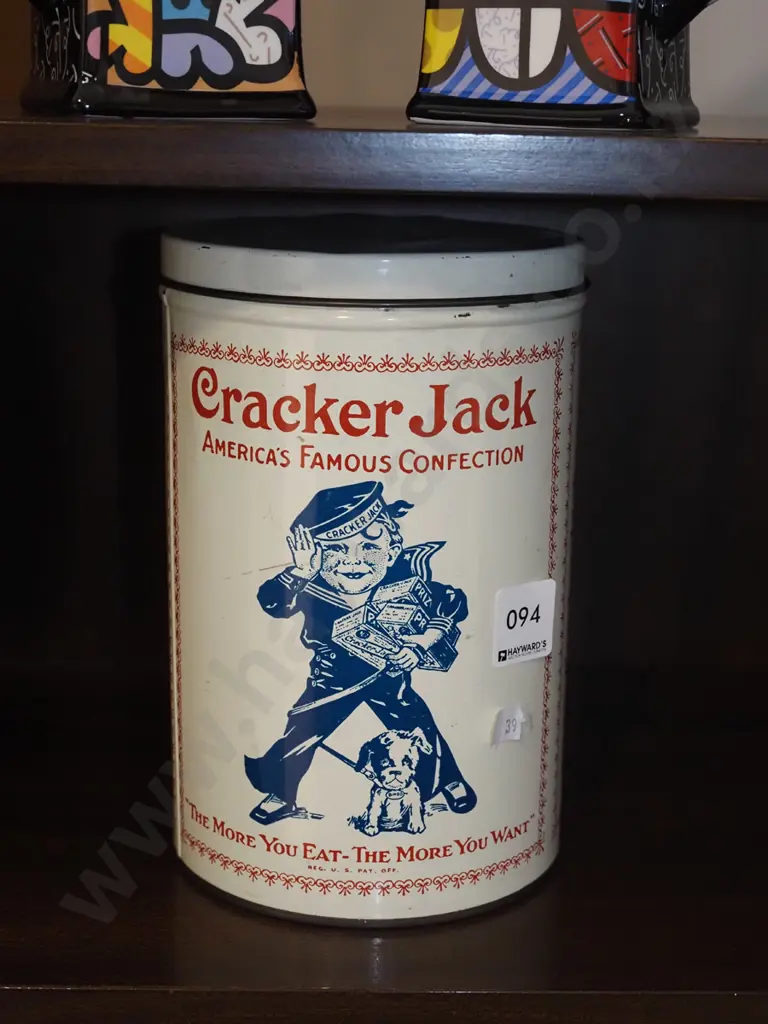 vintage Cracker Jack tin Image 1++