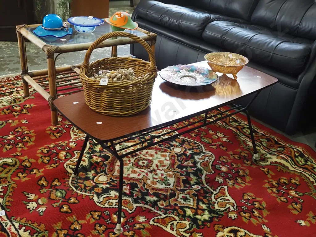 retro metal and formica top coffee table Image 1++