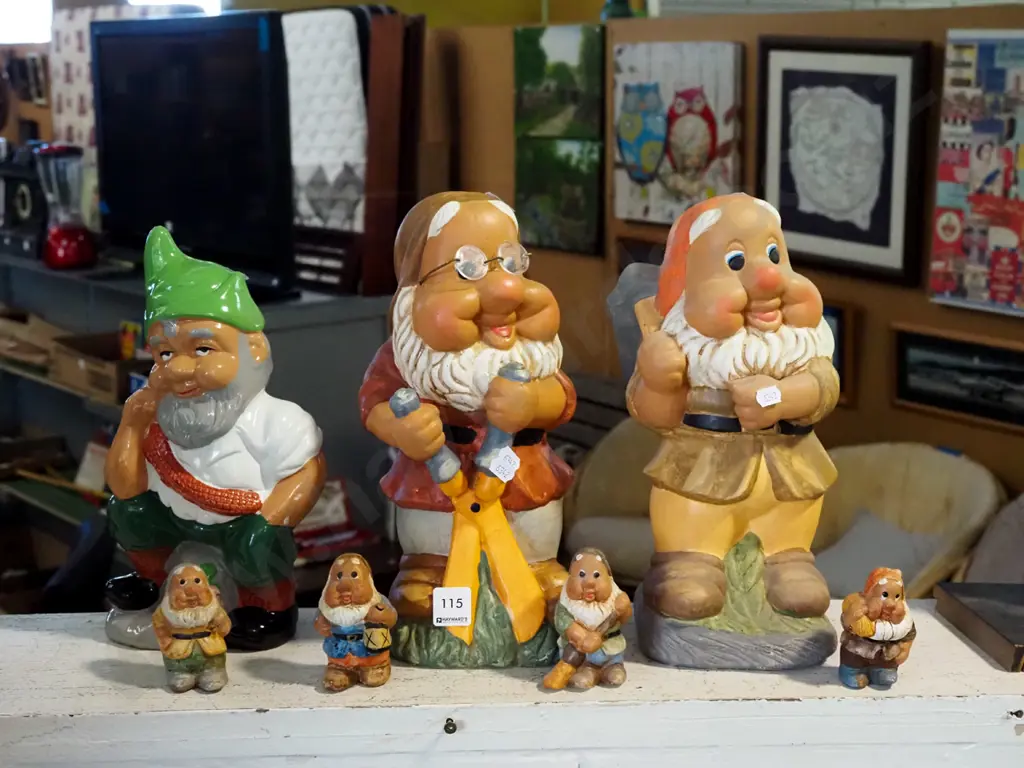 various garden gnomes H-300 Image 1++