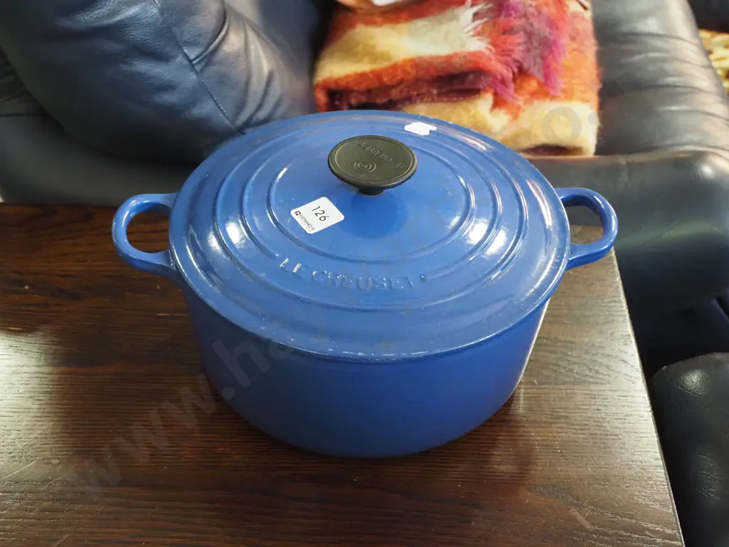 cast iron and blue enamel Le Creuset casserole Image 1++