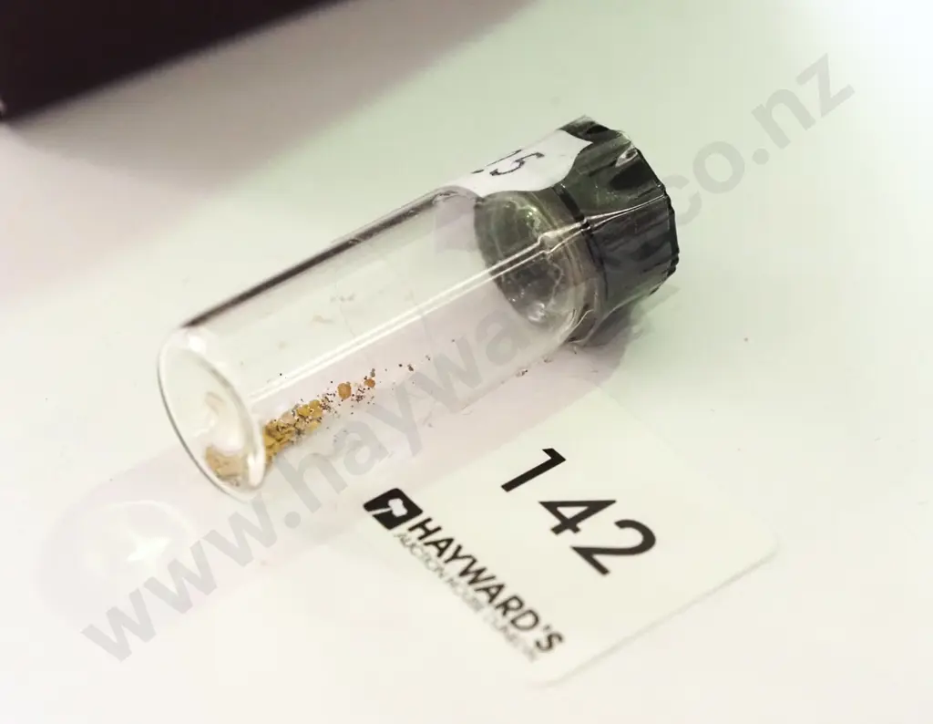 small canister of alluvial gold Image 1++