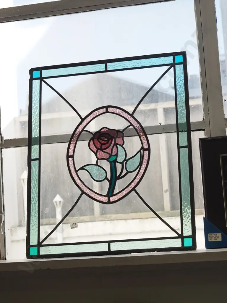 stained glass window pane H-670 Image 1++