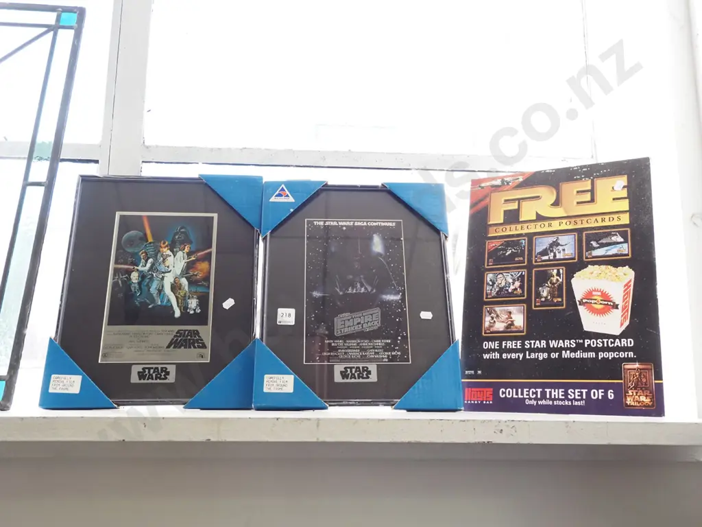 2x reproduction Star Wars prints, print on board Image 1++