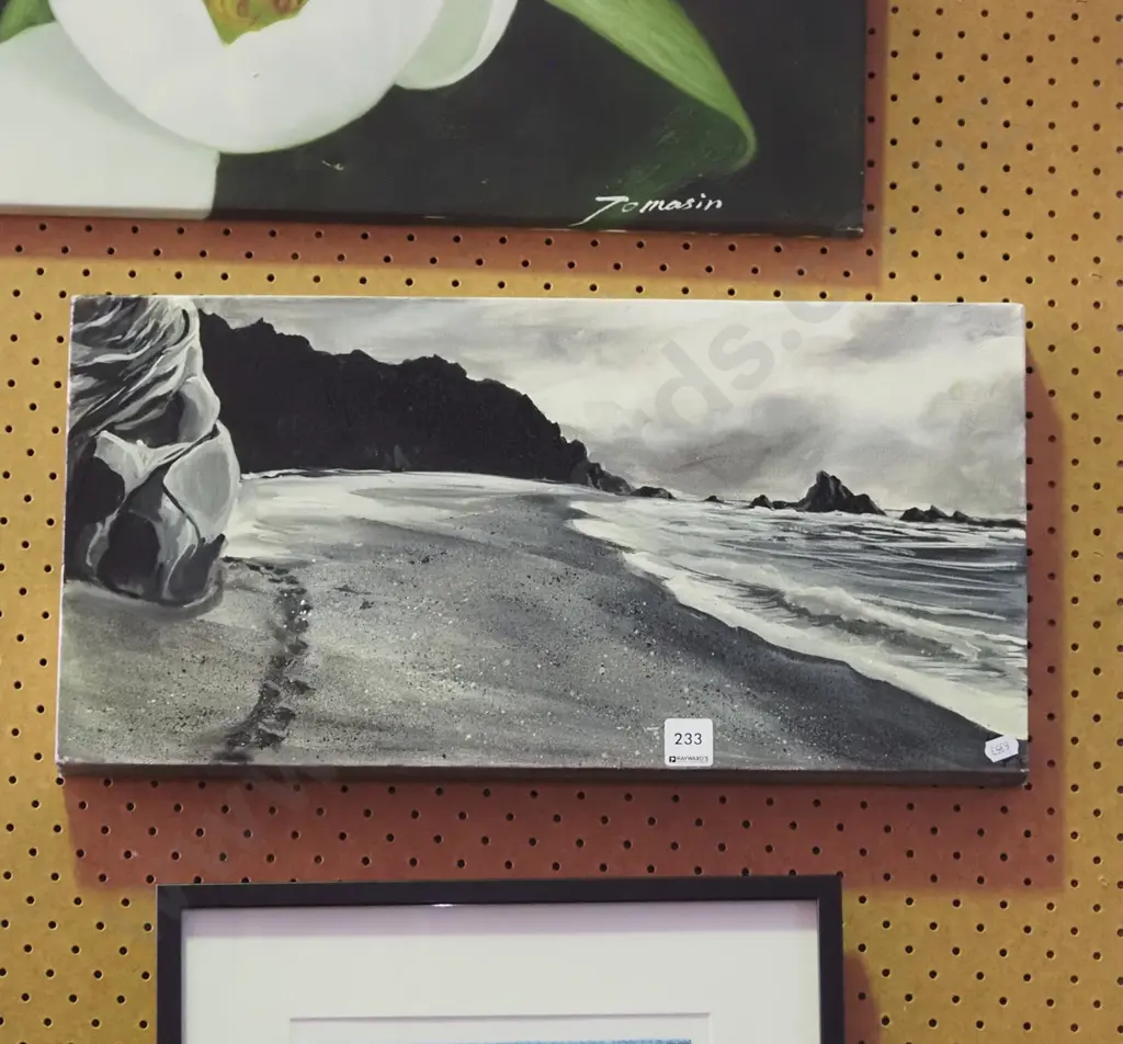 oil on boxed canvas -  coastal scene Image 1++