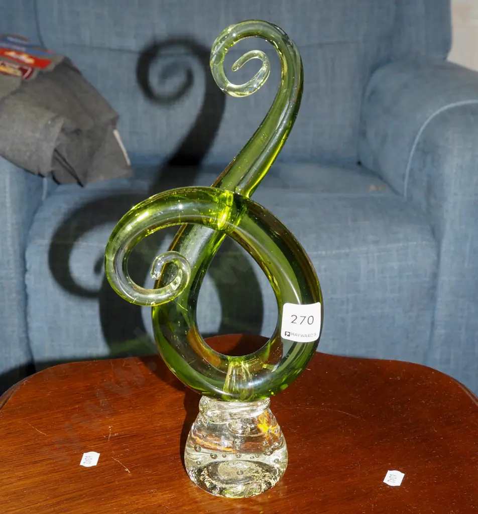 studio glass koro shaped ornament H-300 Image 1++