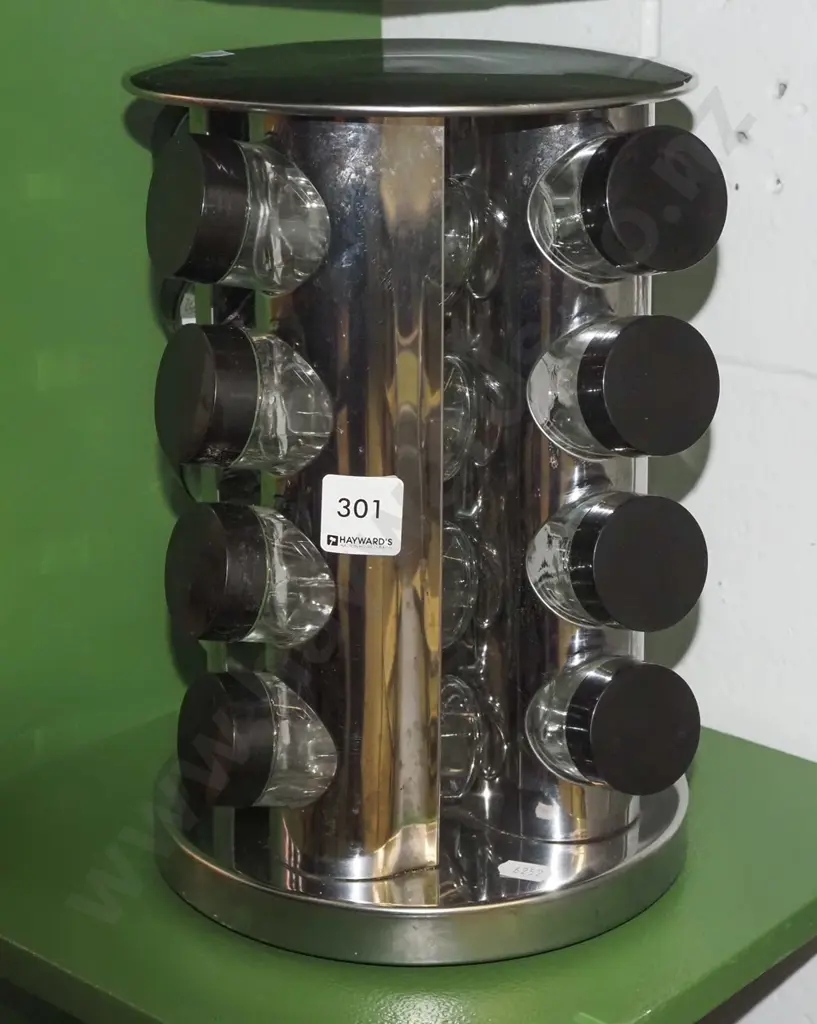 chrome circular spice rack Image 1++