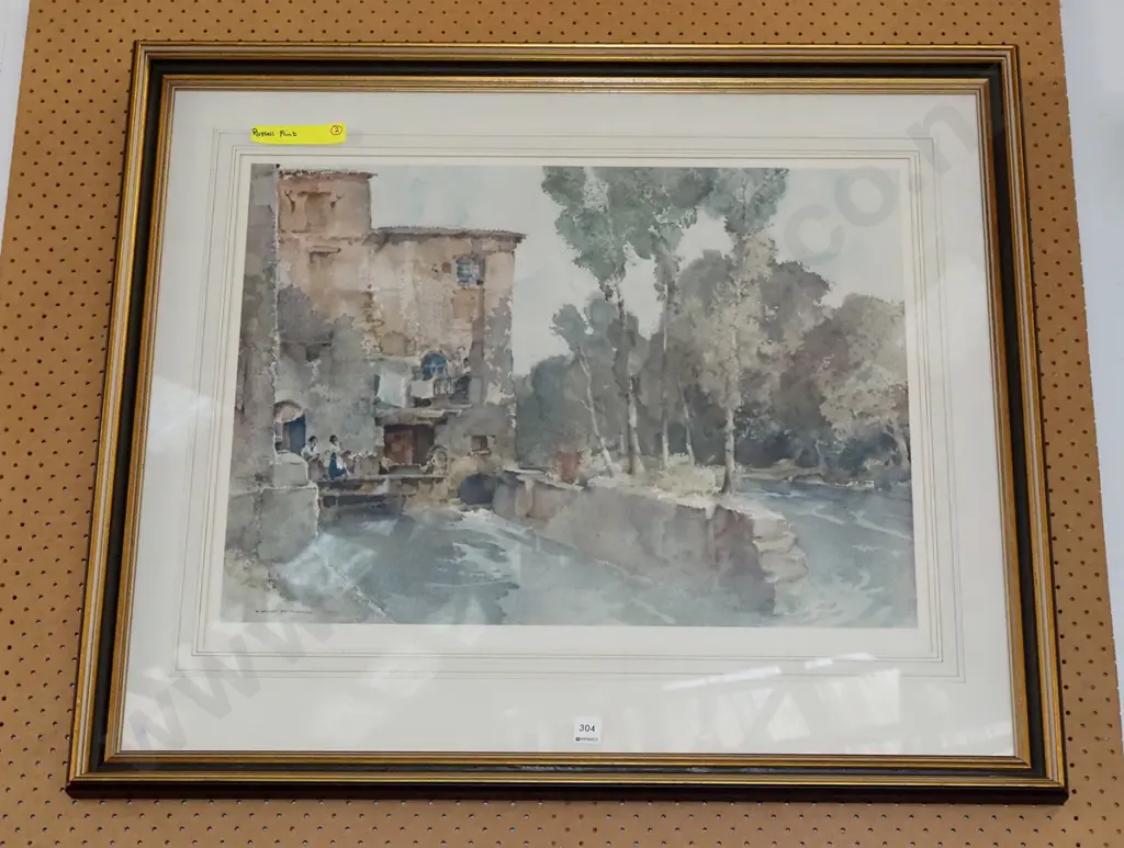 framed Russell Flint print Overall  H-780 W-900 Image 1++