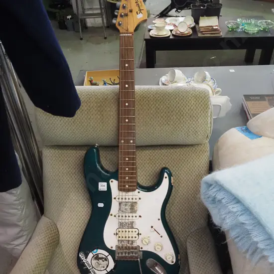 Fender Squire strat electric guitar - some corrosion and wear