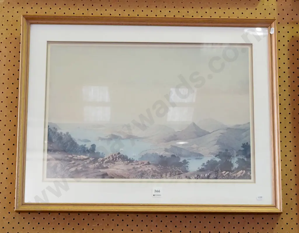 framed historic print - Otago Harbour Image 1++