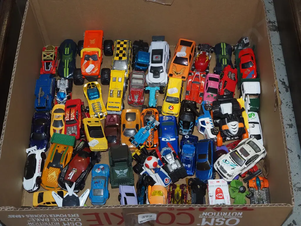 box of toy vehicles Image 1++