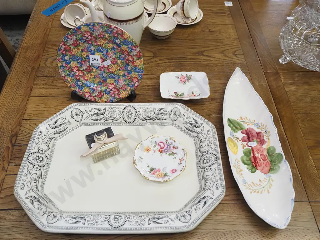 Royal Winton all over floral plate , belle fiore dish, perfume bottle etc Image 1++