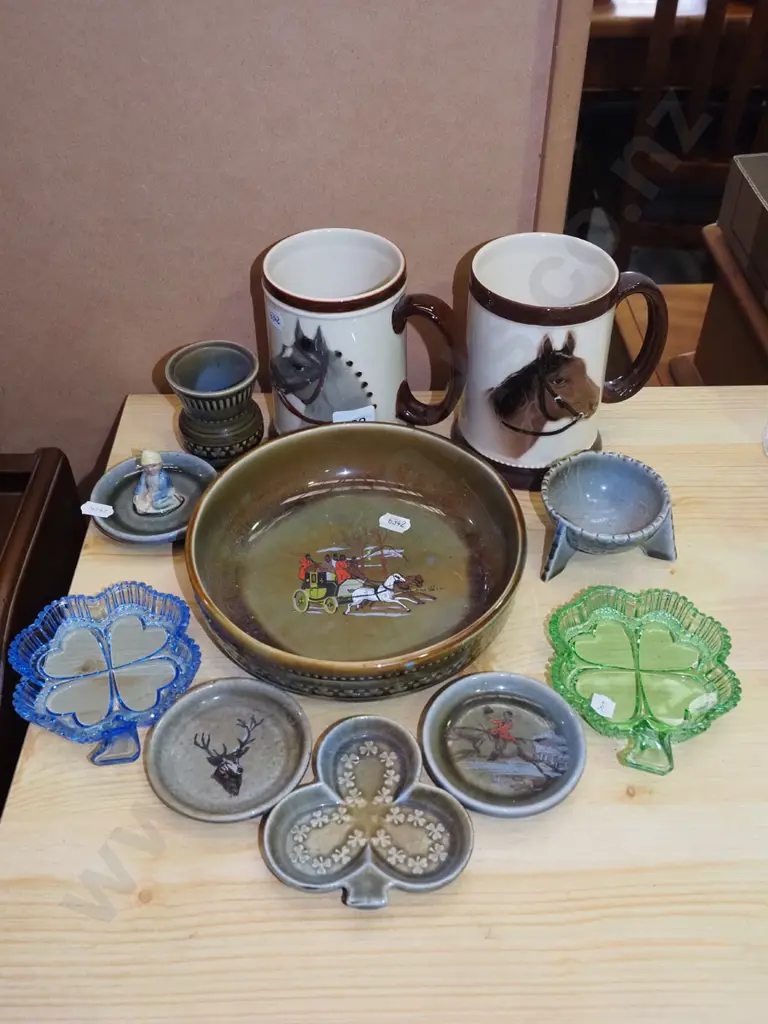 glass dishes, various Irish Porcelain items Image 1++