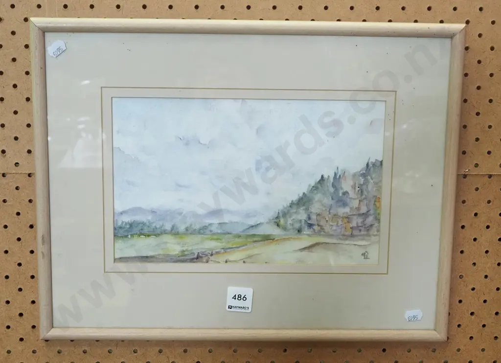framed watercolour - landscape Image 1++