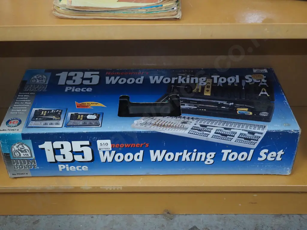 as new boxed 130 piece woodworking tool set Image 1++