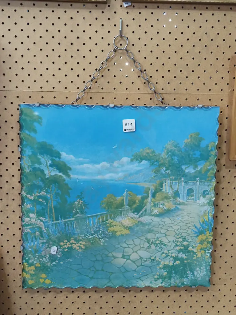 print behind glass - Mediterranean scene Image 1++