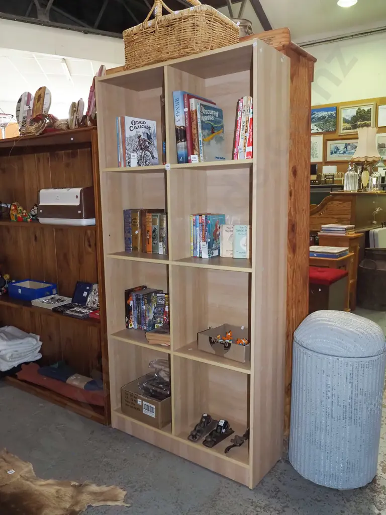 mdf faux wood veneer bookcase H-1730 W-830 D-290 Image 1++