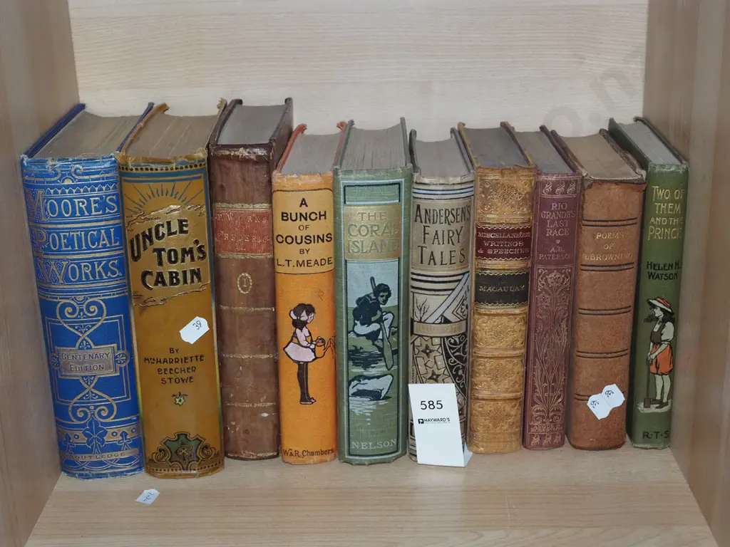 shelf of vintage books Image 1++