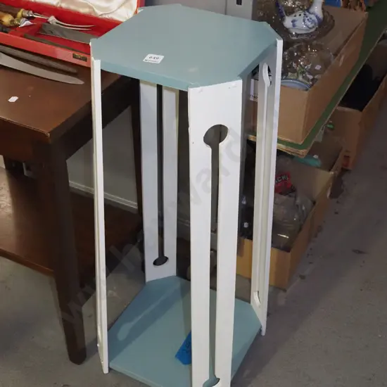 painted wooden jardiniere stand