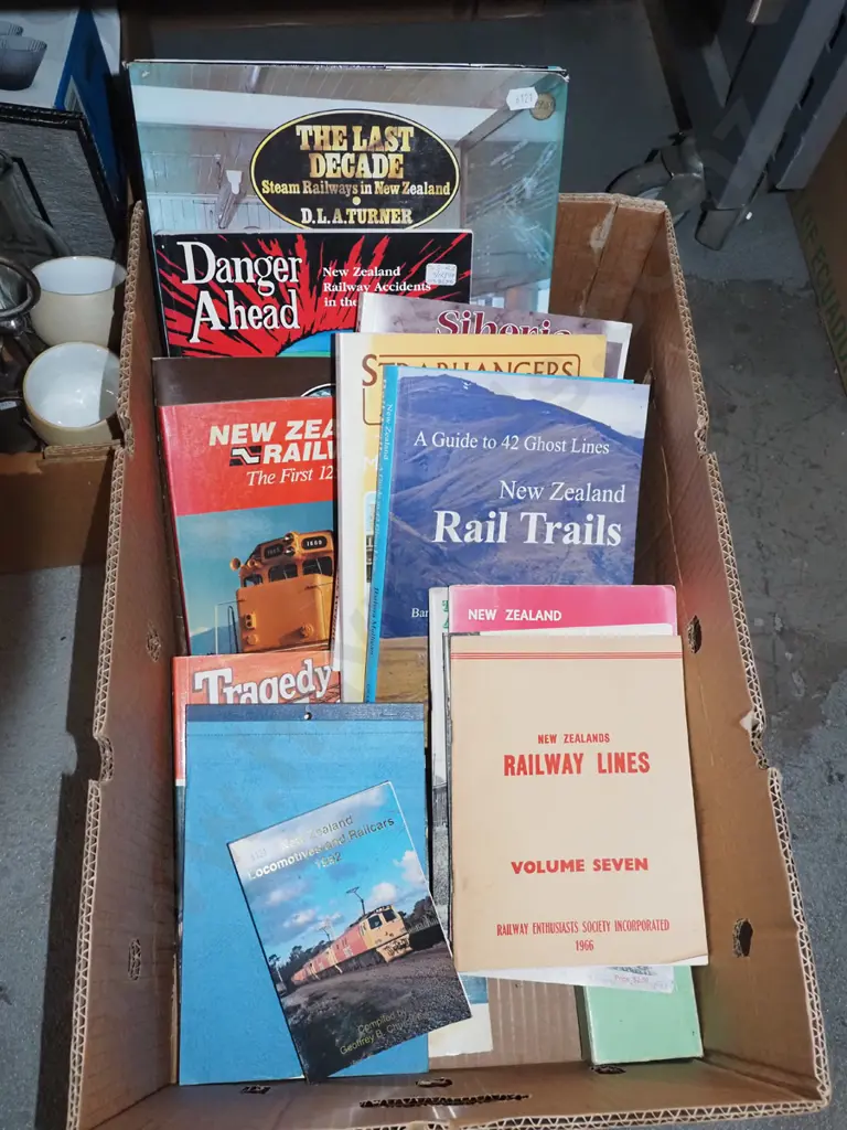 box; NZ Railway books Image 1++