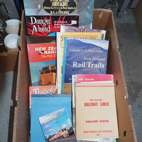 box; NZ Railway books