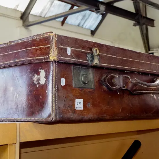 bullock hide suitcase