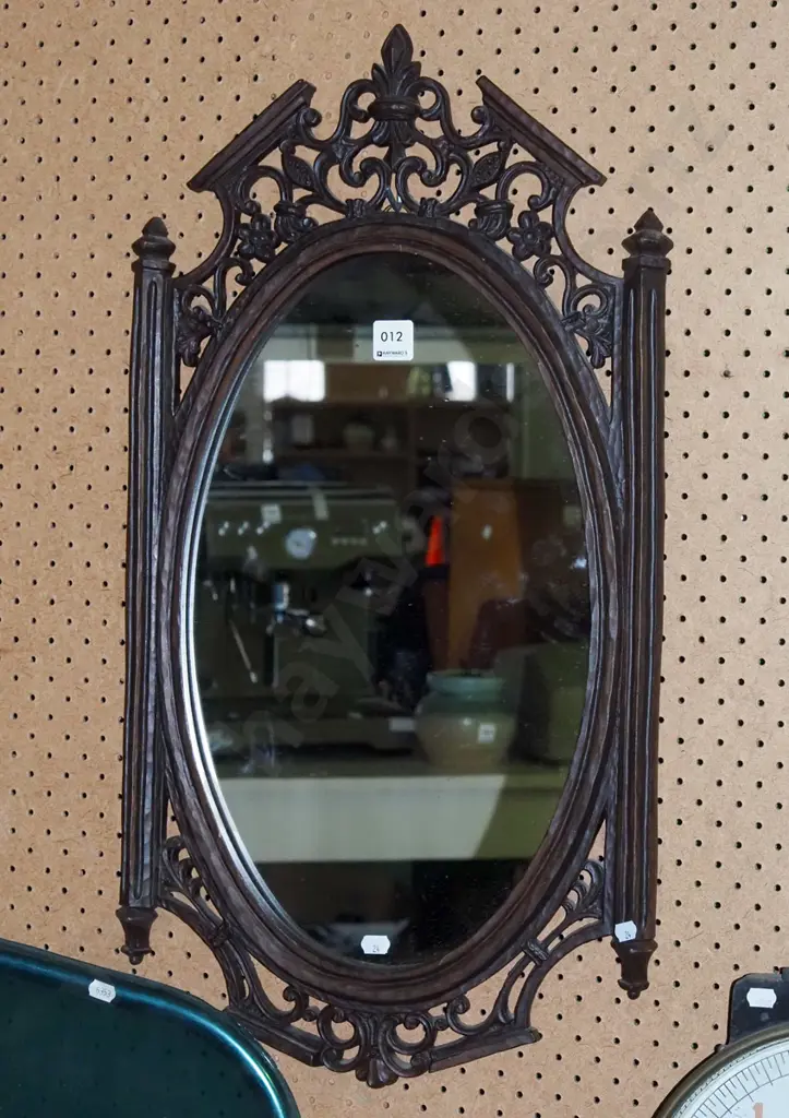 composite ornate framed wall mirror H-680 Image 1++