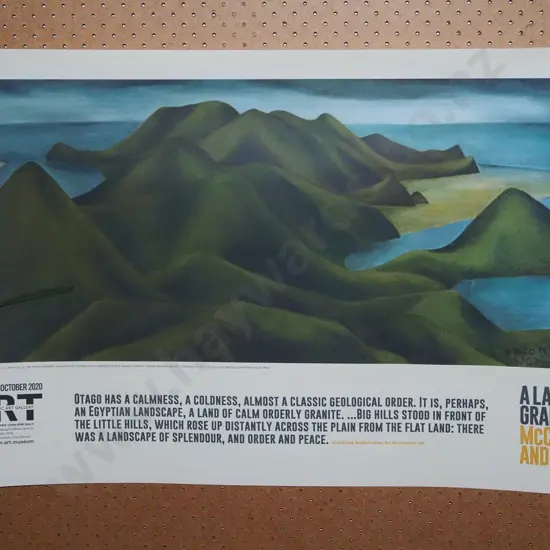 Dunedin Public Art Gallery Colin McCahon poster print