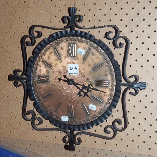 retro Hermle wall clock