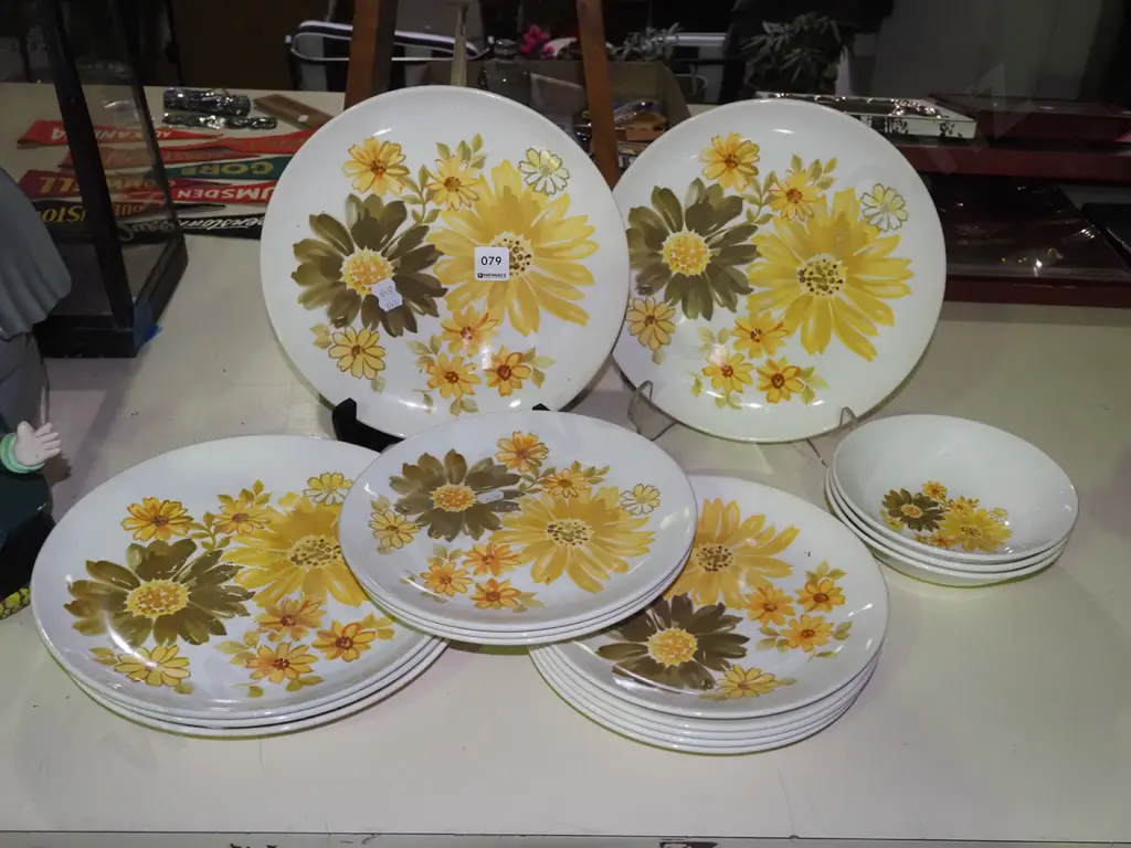 Crown Lynn Topaz plates, bowls  Image 1++