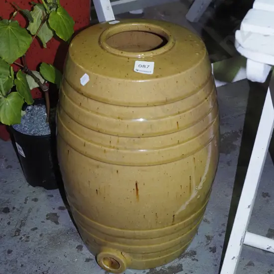 salt glazed crock - no lid or tap