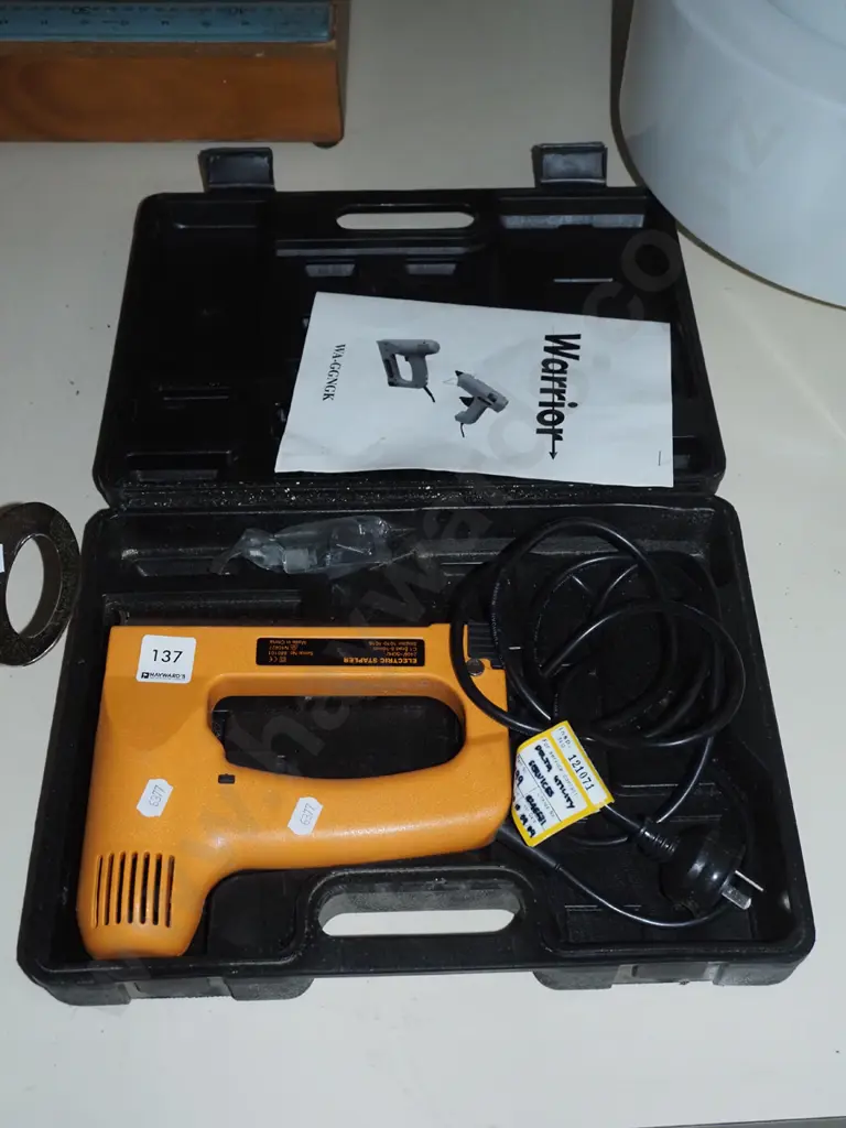 cased Warrior electric stapler Image 1++