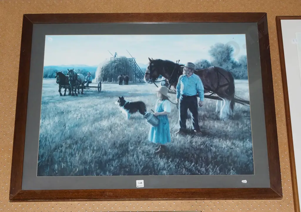 framed print - hay harvest Image 1++