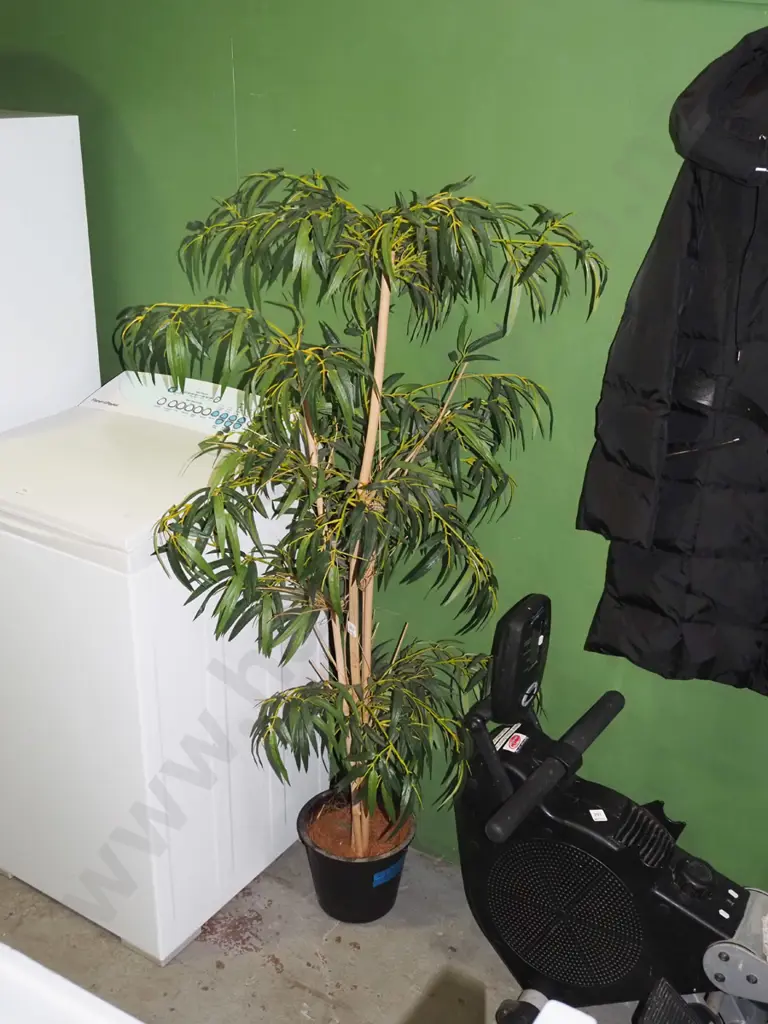 faux bamboo plant and planter Overall H-1480 Image 1++