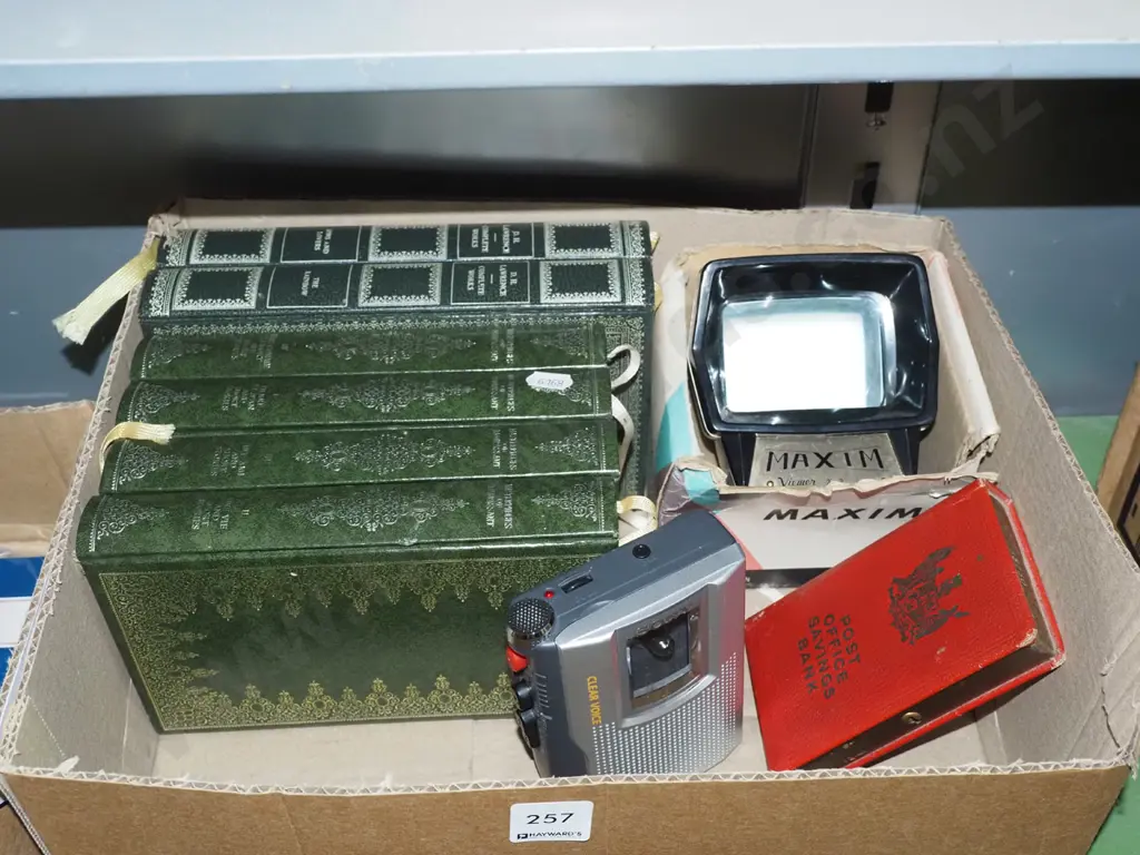 box; slide viewer, money box, Sony dictaphone etc Image 1++