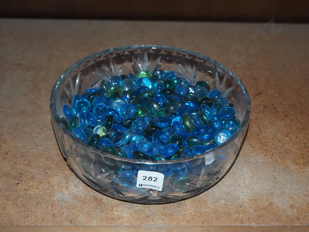cut glass bowls of glass stones Image 1++