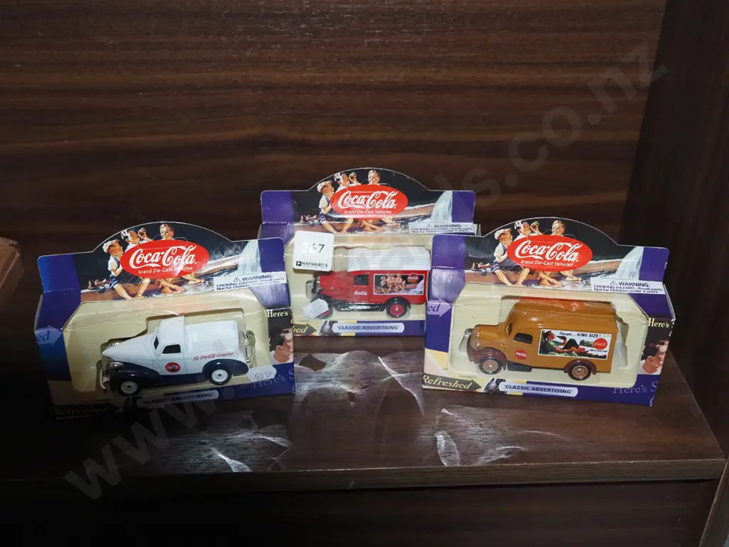 3x Coca Cola style models of Yesteryear Image 1++