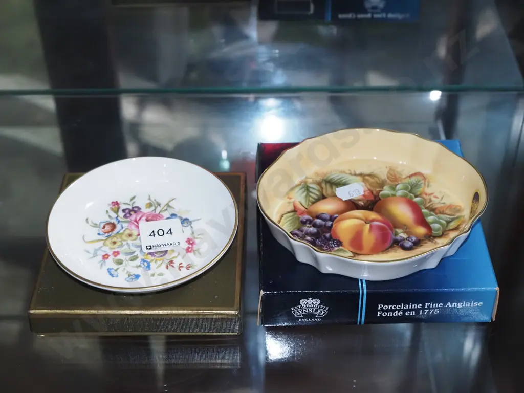 Aynsley orchard gold bowl, Royal Worcester pin dish Image 1++