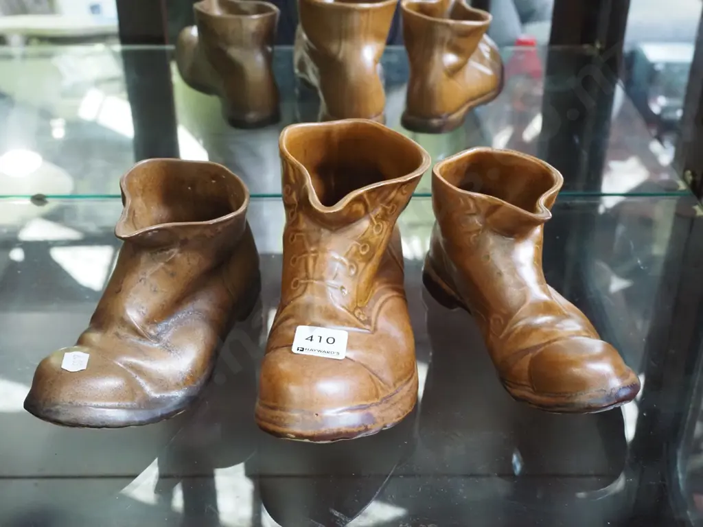 3x Temuka Pottery boots Image 1++