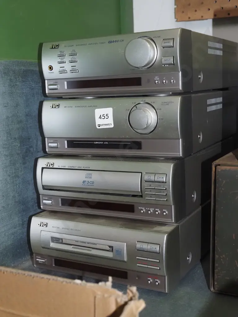 JVC stereo equipment, CD player, mini disc player, amp, tuner - no speakers Image 1++