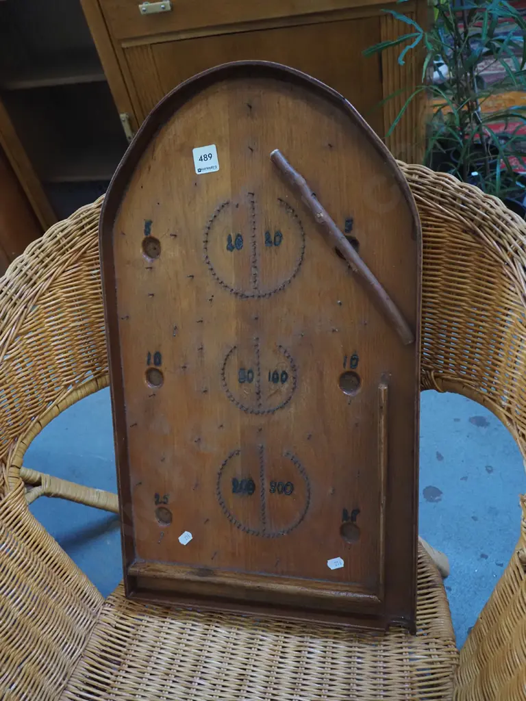 home-made bagatelle game Image 1++