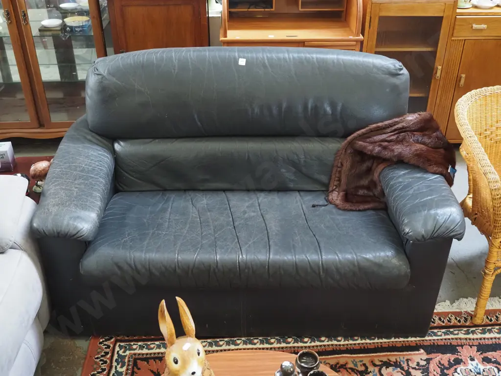 grey 2 seater settee Image 1++