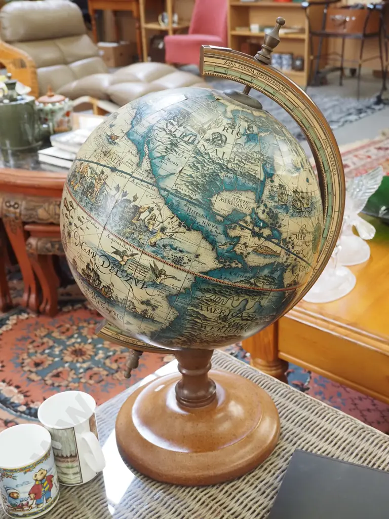 middle ages themed world globe H-560 Image 1++