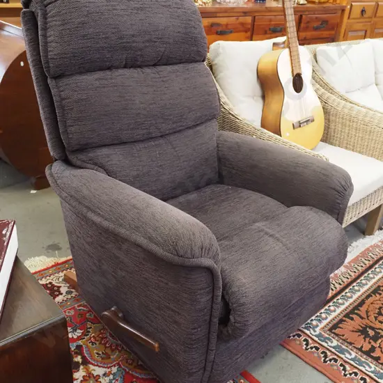 charcoal La Z Boy rocker recliner