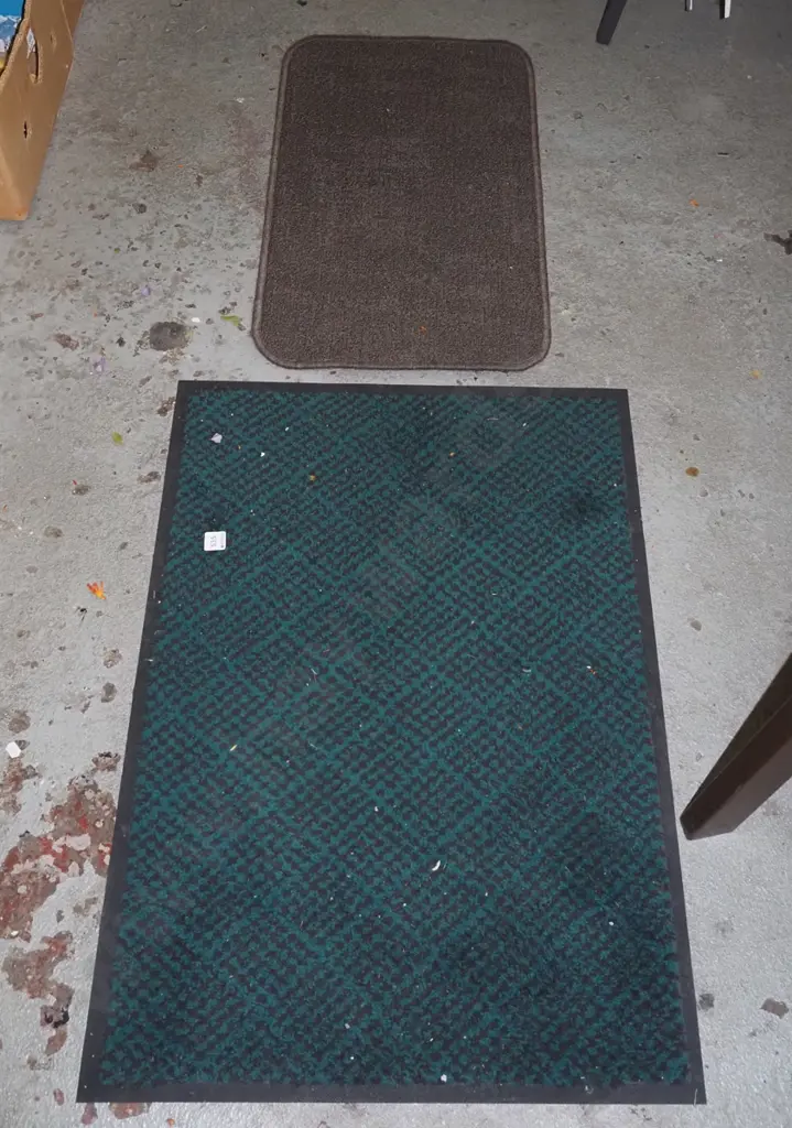 2x small floor mats Image 1++