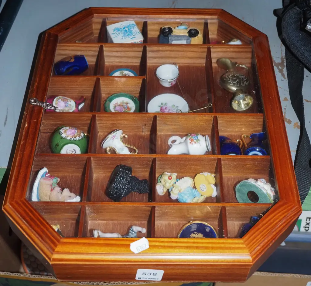 wall mounted display shelves, Limoges miniatures etc Image 1++
