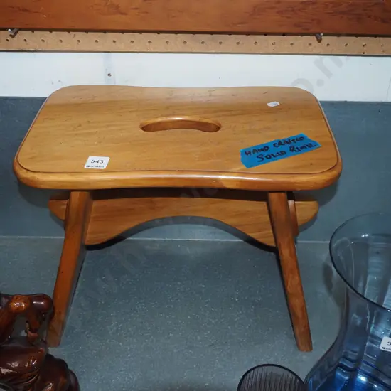 hand crafted rimu stool H-330