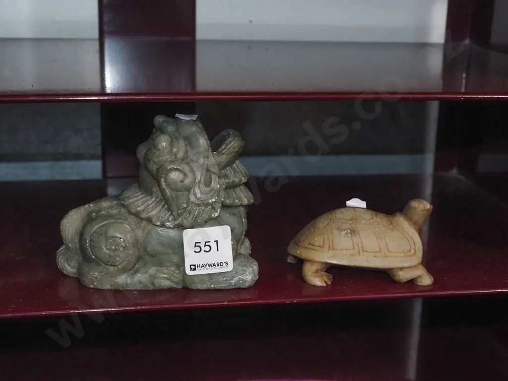 soap stone foo dog and turtle Image 1++